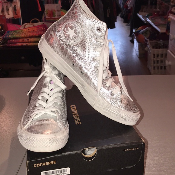 snakeskin high top converse